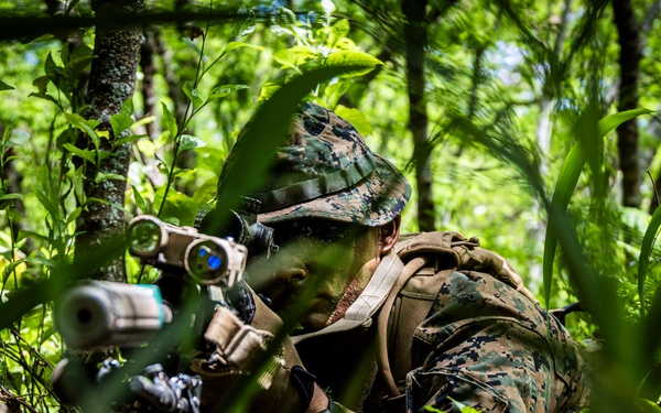 U.S. Marines with 3rd LCT participate in a basic skills package