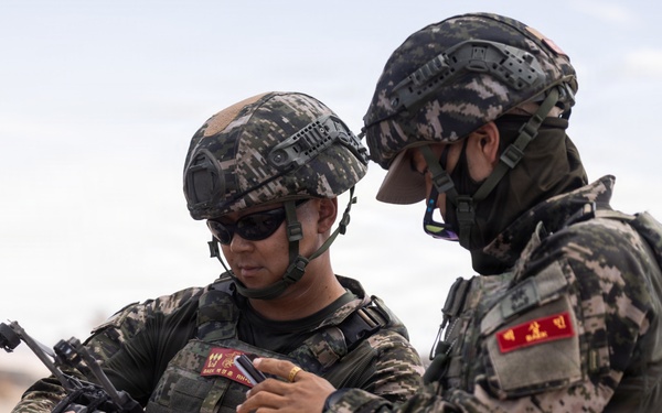 U.S. Marines with Echo Co., 2nd Bn., 1st Marines, execute urban squad assaults