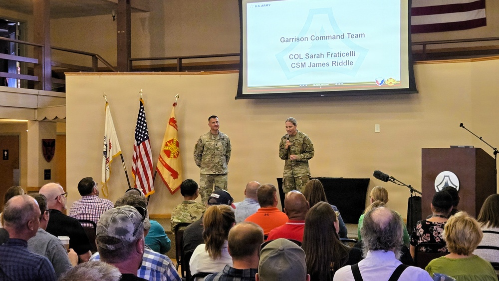 New commander holds first Fort McCoy Garrison town hall, discusses installation priorities and upcoming projects