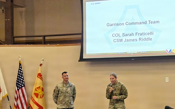 New commander holds first Fort McCoy Garrison town hall, discusses installation priorities and upcoming projects