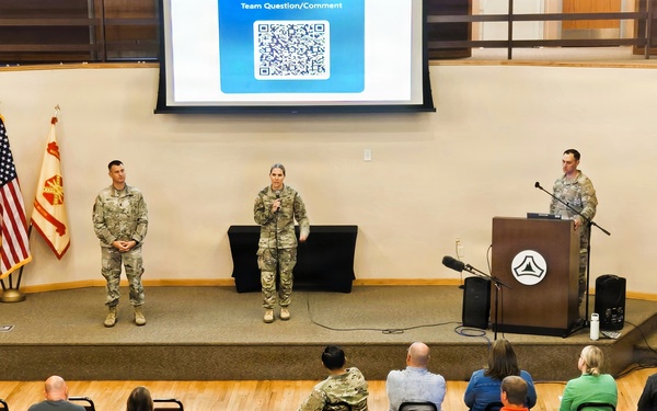 New commander holds first Fort McCoy Garrison town hall, discusses installation priorities and upcoming projects