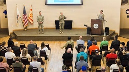 New commander holds first Fort McCoy Garrison town hall, discusses installation priorities and upcoming projects