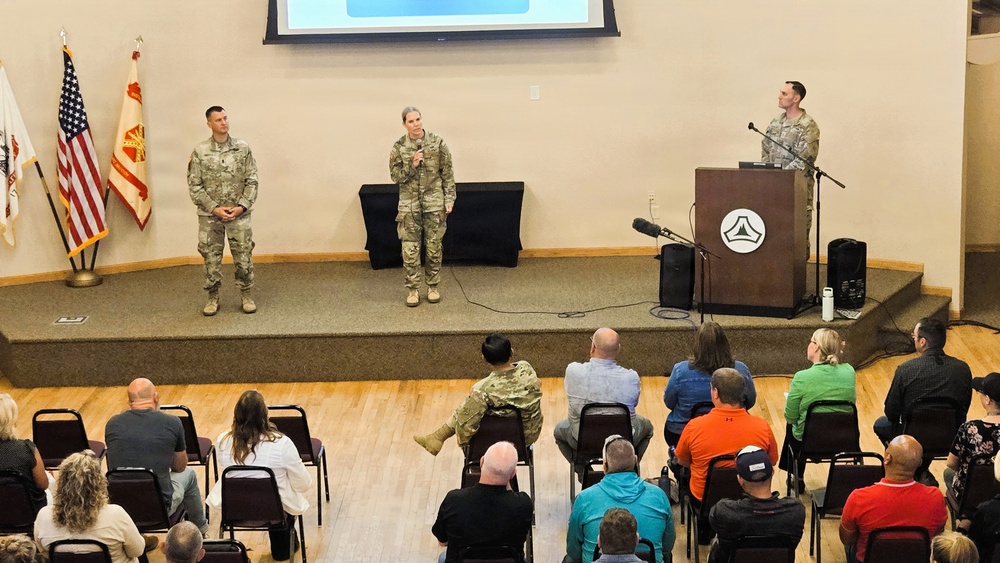 New commander holds first Fort McCoy Garrison town hall, discusses installation priorities and upcoming projects