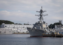 USS Preble Moored at CFAY