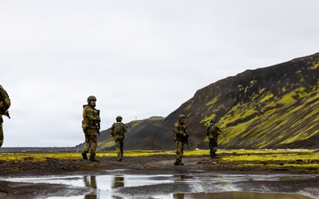 Norwegian Home Guard Soldiers provide security for U.S. Marines on Jan Mayen