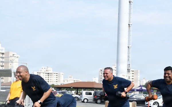 Fit to Fight: Over 100 FLC Yokosuka Personnel Kick Off Inaugural Command PT