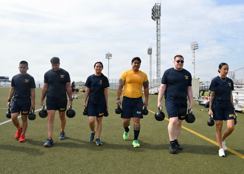 Fit to Fight: Over 100 FLC Yokosuka Personnel Kick Off Inaugural Command PT