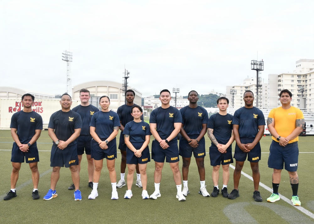 Fit to Fight: Over 100 FLC Yokosuka Personnel Kick Off Inaugural Command PT