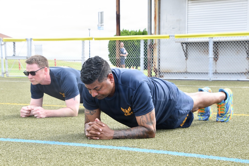 Fit to Fight: Over 100 FLC Yokosuka Personnel Kick Off Inaugural Command PT