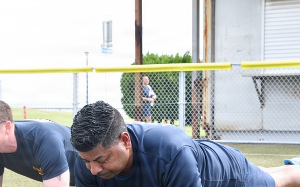 Fit to Fight: Over 100 FLC Yokosuka Personnel Kick Off Inaugural Command PT