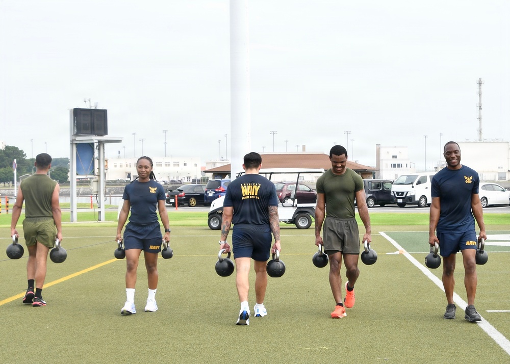 Fit to Fight: Over 100 FLC Yokosuka Personnel Kick Off Inaugural Command PT