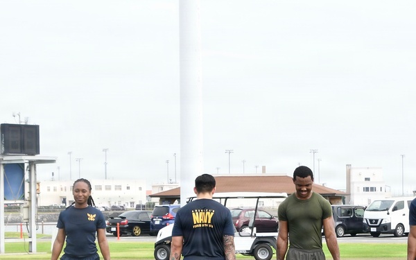 Fit to Fight: Over 100 FLC Yokosuka Personnel Kick Off Inaugural Command PT