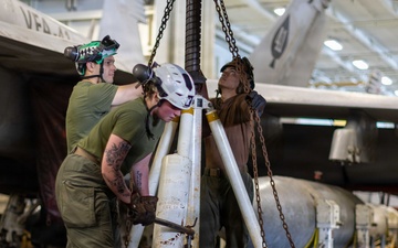Abraham Lincoln Conducts Aircraft Maintenance