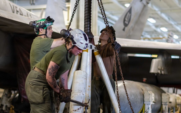 Abraham Lincoln Conducts Aircraft Maintenance