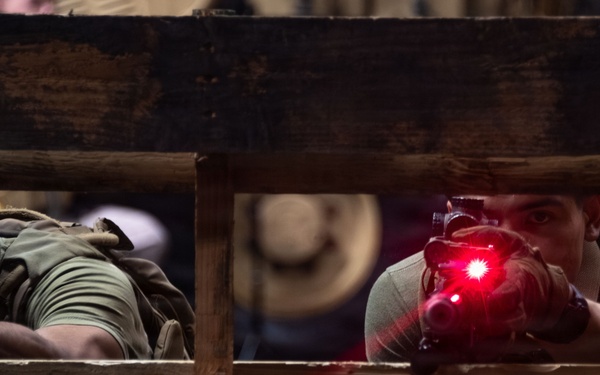 11th MEU Marines Conduct Weapons Familiarization Training Aboard USS Boxer