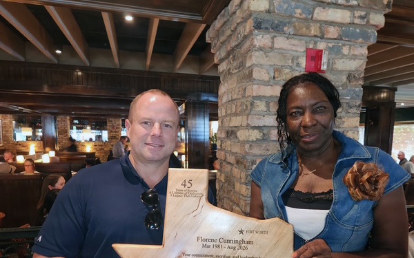 Flo Cunningham retires after 45 years of service