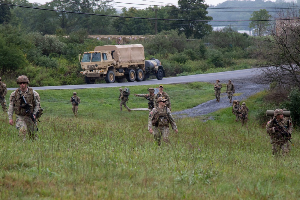 Combat medic students tested during field training