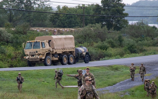 Combat medic students tested during field training