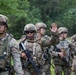 Combat medic students tested during field training