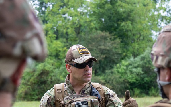 Combat medic students tested during field training