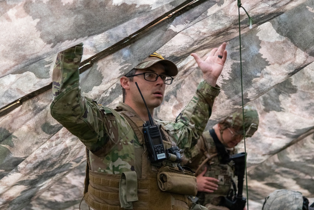 Combat medic students tested during field training