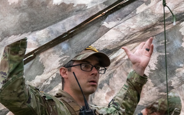 Combat medic students tested during field training