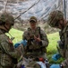 Combat medic students tested during field training