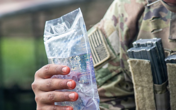Combat medic students tested during field training