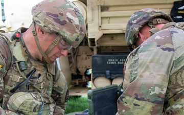 Combat medic students tested during field training