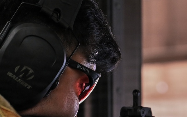 Malmstrom Airmen taking aim during Airmen’s Week rifle competition