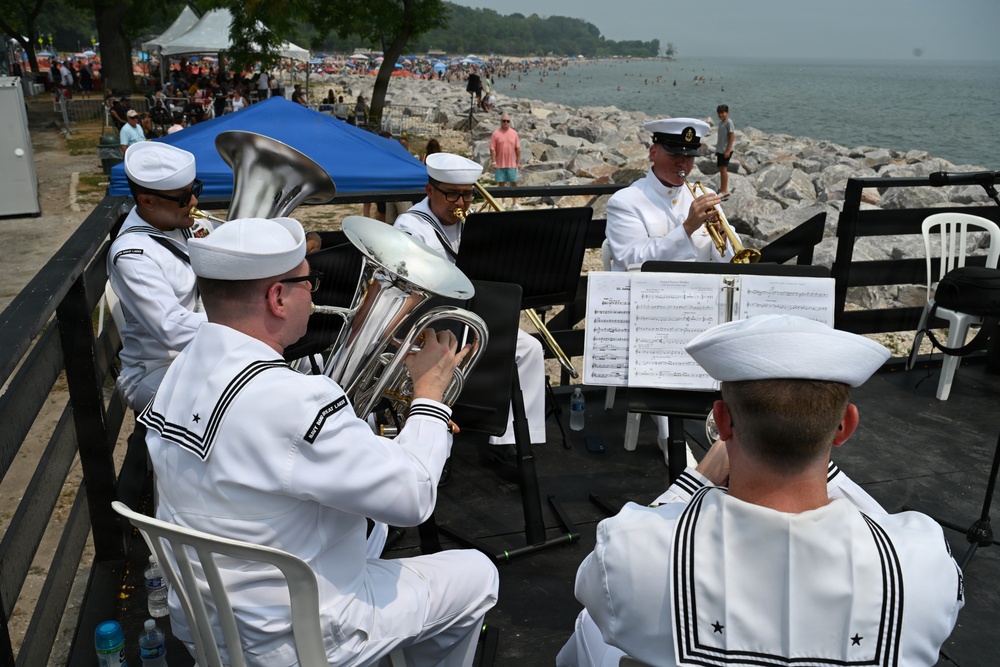 Navy Band Great Lakes Brass Quintet at the 2026 Milwaukee Air &amp; Water Show