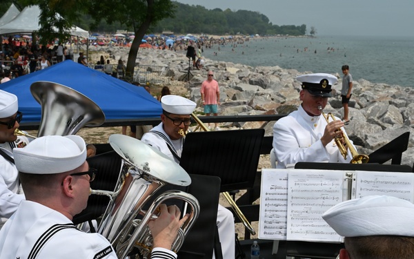 Navy Band Great Lakes Brass Quintet at the 2026 Milwaukee Air &amp; Water Show
