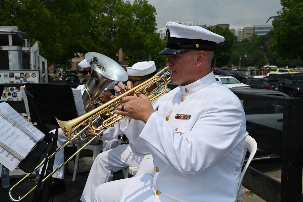 Navy Band Great Lakes Brass Quintet at the 2026 Milwaukee Air &amp; Water Show