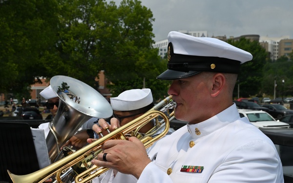 Navy Band Great Lakes Brass Quintet at the 2026 Milwaukee Air &amp; Water Show
