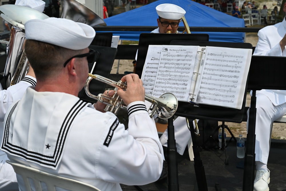 Navy Band Great Lakes Brass Quintet at the 2026 Milwaukee Air &amp; Water Show