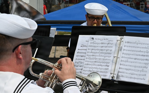 Navy Band Great Lakes Brass Quintet at the 2026 Milwaukee Air &amp; Water Show