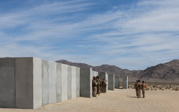 U.S. Marines with 2nd Bn, 1st Marines and ROK Marines conduct squad urban lanes at MCAGCC