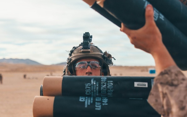 2nd Battalion 1st Marines conduct live-fire mortar range