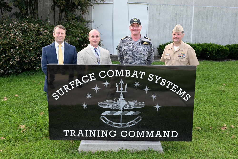 Commodore (0-7) Edward Seymour, Director General Maritime Surface and Above Water Combat, Royal Australian Navy (RAN), visit to SCSTC HQ/SCSTC ATRC