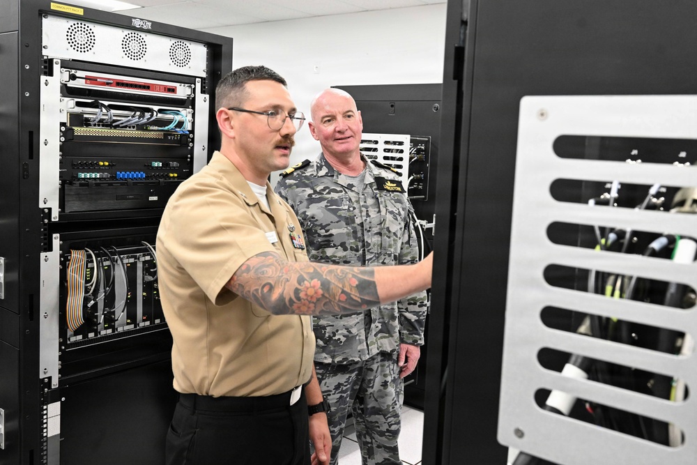 Commodore (0-7) Edward Seymour, Director General Maritime Surface and Above Water Combat, Royal Australian Navy (RAN), visit to SCSTC HQ/SCSTC ATRC