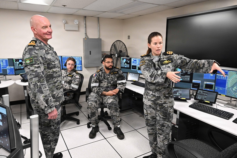 Commodore (0-7) Edward Seymour, Director General Maritime Surface and Above Water Combat, Royal Australian Navy (RAN), visit to SCSTC HQ/SCSTC ATRC