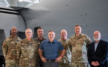 Sen. David McCormick visits the 911th AW