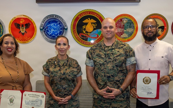 MCCOG presents Awards during Monthly Formation