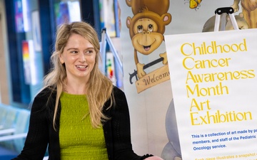 Walter Reed Opens Childhood Cancer Awareness Month Art Exhibition