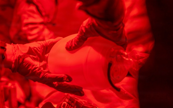 2-4 FAR Soldiers Conduct Nighttime Casualty Care Validation