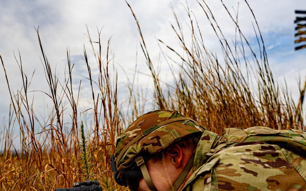 2-4 FA Soldier Pulls Security During Live-Fire Exercise
