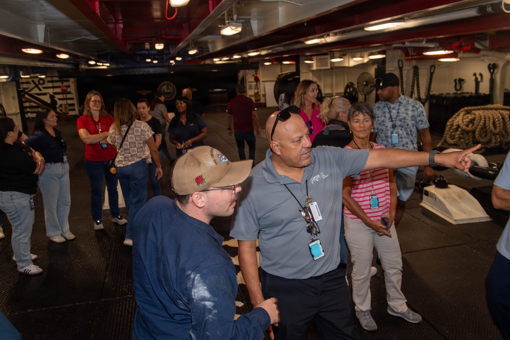 FRCSW Human Capital Team Gains Firsthand Perspective Aboard USS Theodore Roosevelt
