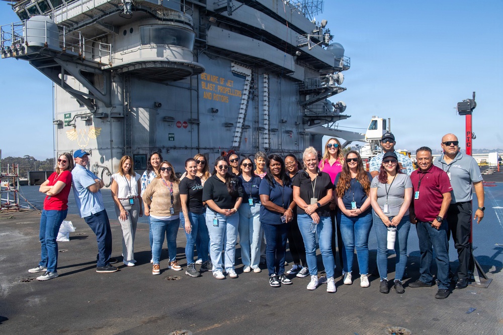 FRCSW Human Capital Team Gains Firsthand Perspective Aboard USS Theodore Roosevelt