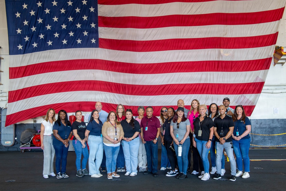 FRCSW Human Capital Team Gains Firsthand Perspective Aboard USS Theodore Roosevelt
