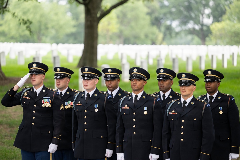 Military Funeral Honors are Conducted for U.S. Army Sgt. Janice Montalto in Section 60